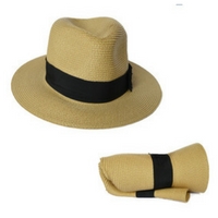 Foldable fedora for travelers Foldable fedora for travelers