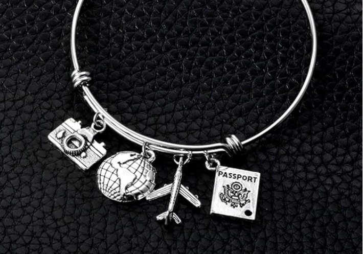Stainless Steel Adjustable Wire Travel Bangle for women
