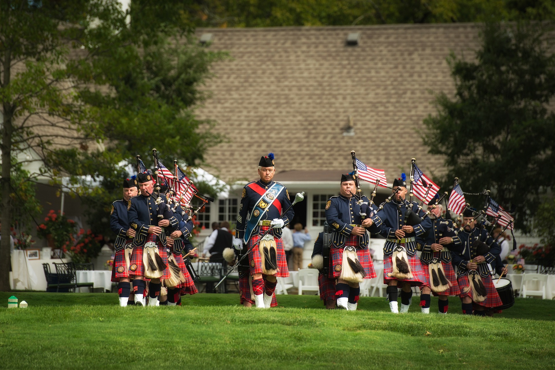 bagpipers in the us