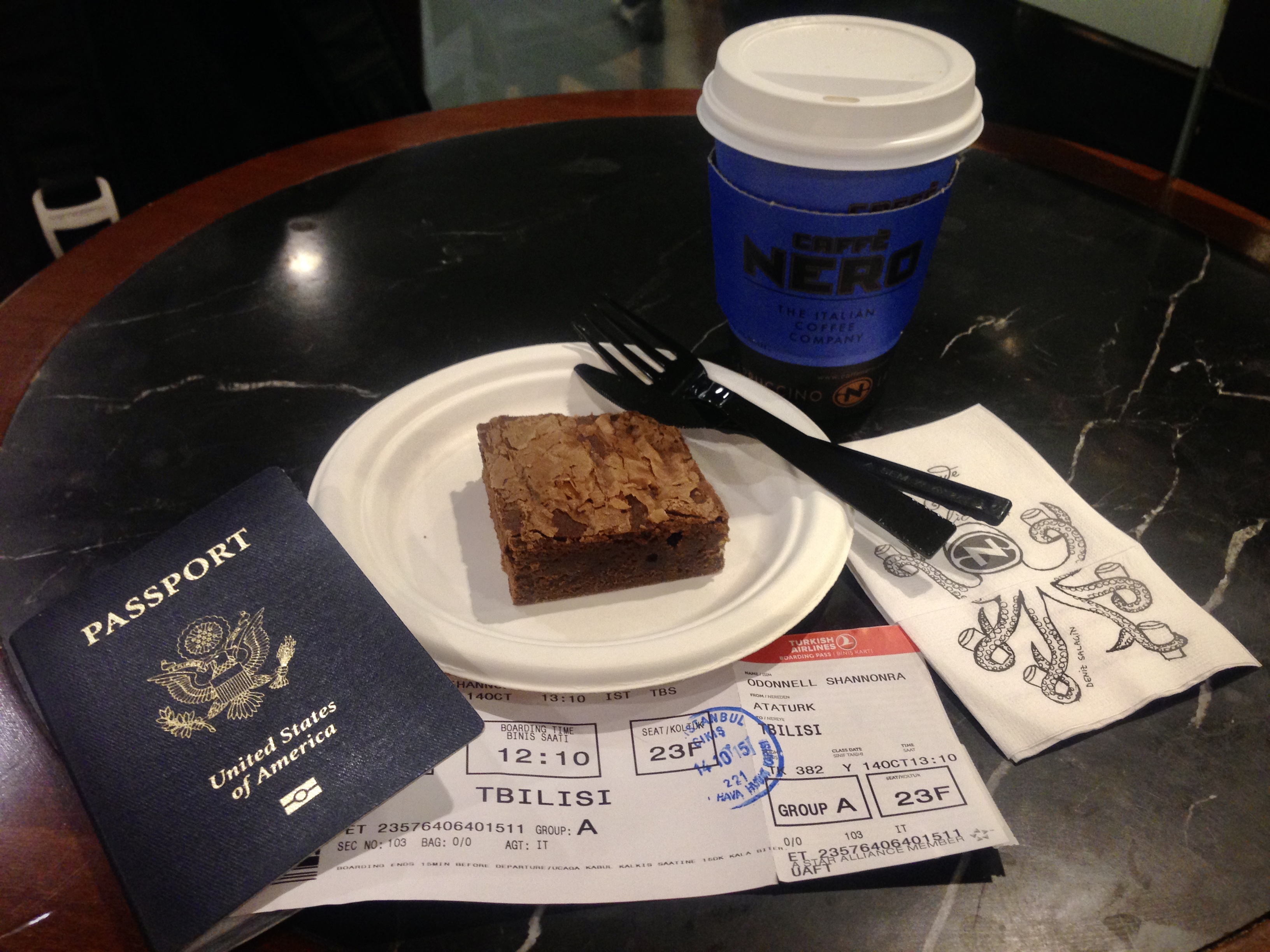 last-minute flight to Tbilisi, Georgia