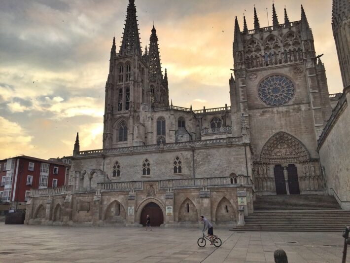 Burgos at sunrise on the Camino de Santiago Frances